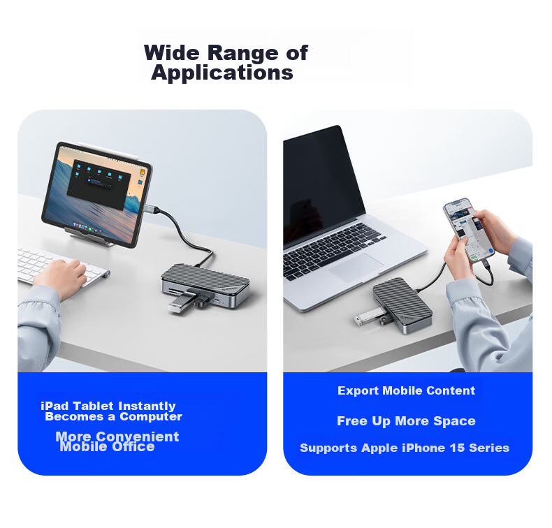 ORICO Hard Drive Dock M.2 SSD Enclosure USB 3.2 Desktop Dock Type-C to HDMI Adapter for Mac Mini Laptop DPM2P9 13