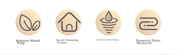 Baijiahao Sponge Scrub Cloth Dishwashing Cleaning Cloth Oil-Resistant Kitchen Dish Brush Sponge Blocks 5-Pack 3