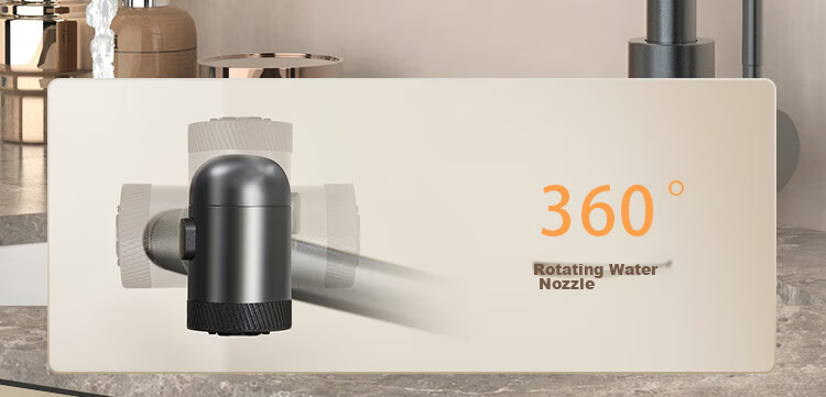 JD Jingzao Mechanical Arm Faucet 360° Rotatable Stainless Steel Fortune Cat Hot and Cold Basin Sink Faucet 12