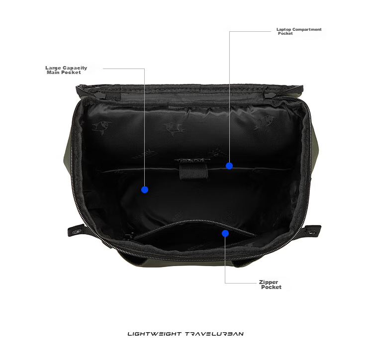 MARK FAIRWHALE Men's Backpack 17.3-inch Laptop Backpack Large Capacity Commuter Lightweight Travel School Bag 6