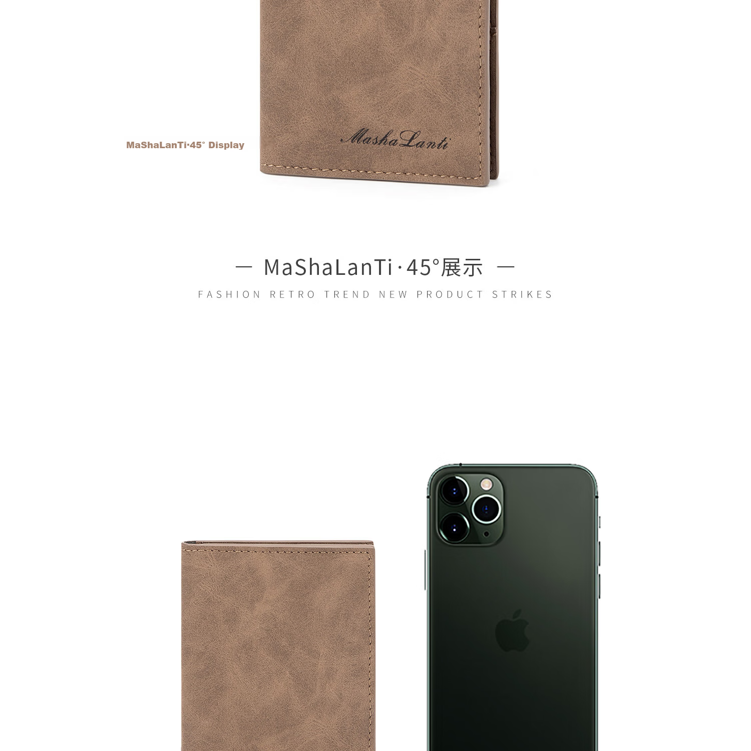 MashaLanti Ultra-Thin Mini Card Holder Men's Business Card Case Driving License Wallet Men's Bank Card Holder Premium Birthday Gift 15