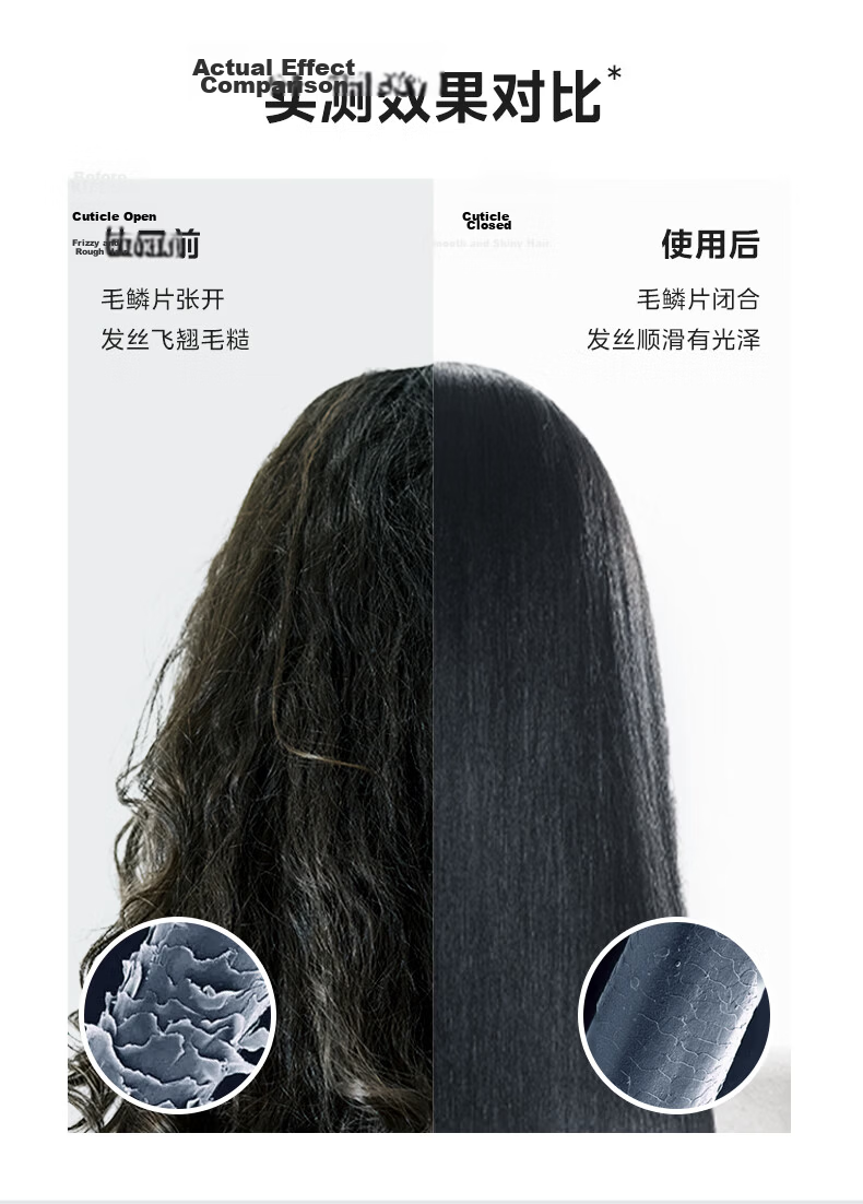 Midea High-Speed Hair Dryer 3.9 Billion Plasma Hair Care Electric Hair Dryer High Power Quick Dry Home Use Negative Ion Hair Dryer FG208 Silver Holiday Gift 10