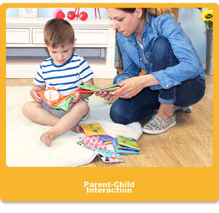 Fisher-Price Baby Cloth Book Set 6pcs Infant Toddler Early Education Toys Numbers Shapes Enlightenment Birthday Gift 7