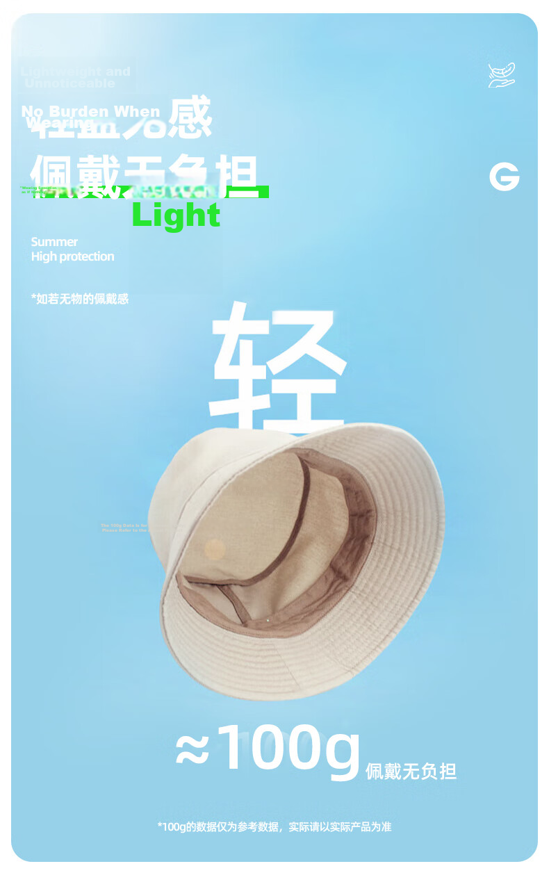 GLO-STORY Unisex Sunshade Hat Large Brim UV Protection Fisherman Hat Sunscreen Cap for Men and Women 6