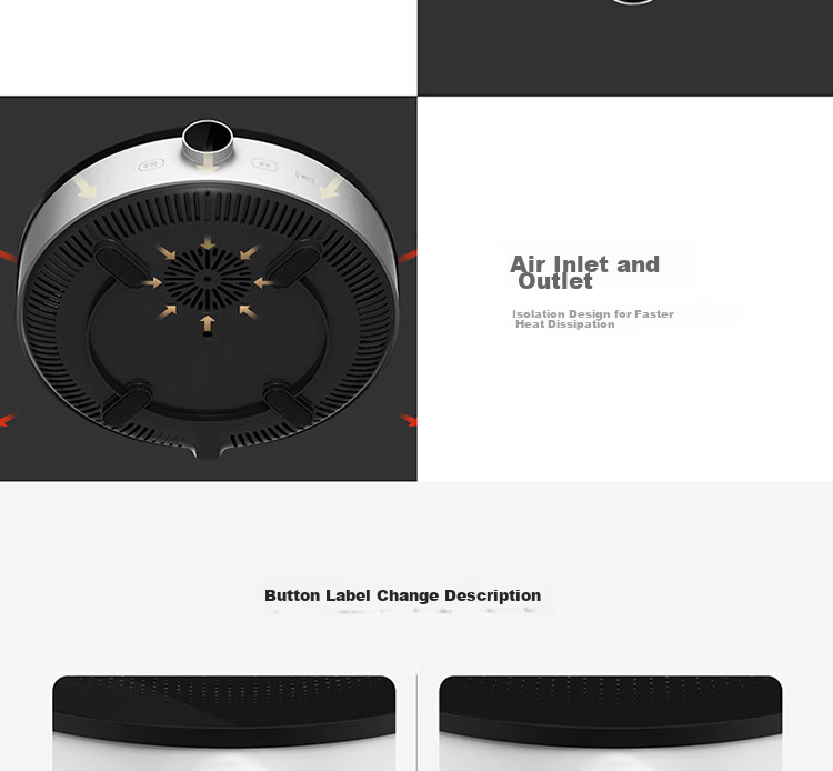 Mijia Xiaomi Ceramic Induction Cooker S1, Multi-Functional for Brewing Tea And Cooking, Compatible with All Pots, 2200W High Power, Quiet Operation, Low Radiation, Tea Brewing around The Cooker, Round Shape 30