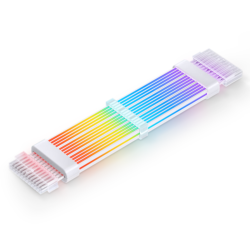 JONSBO Rainbow Bridge DY-2 12+4pin GPU Neon Cable (12VHPWR GPU Light Extension / 5V ARGB Mystic Light Sync)