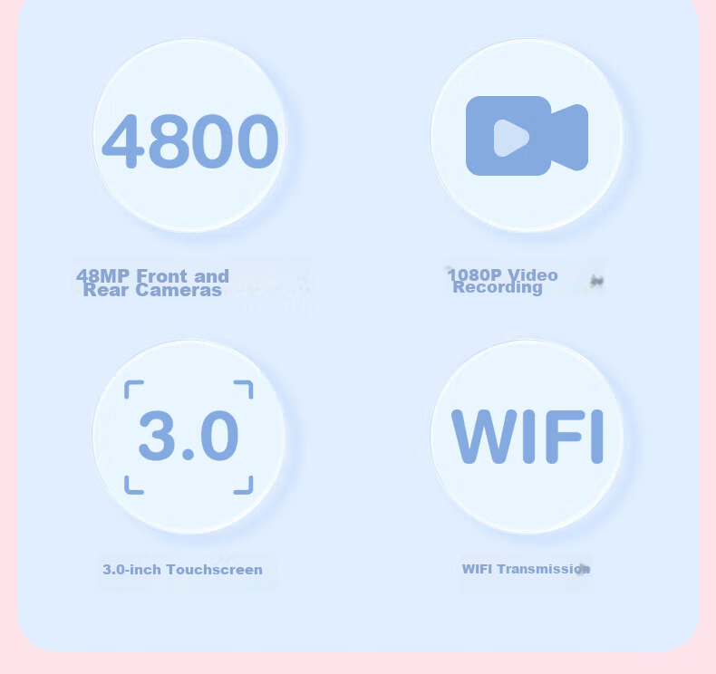 MAQUCC Sanrio Children's Toy Camera CCD for Girls Ages 6-10 Birthday Gift Student Girls 7-14 High-End Practical Graduation Season Souvenir 8-12 Hello Kitty 32GB 2