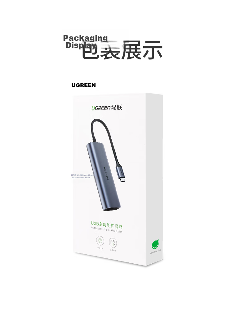 UGREEN Type-C to 2.5G Network Card Expansion Dock with Ethernet Port, USB3.2 Expansion Dock, RJ45 Network Cable Adapter, Compatible with MacBook And Apple Computers, Interface Converter for Laptops 16