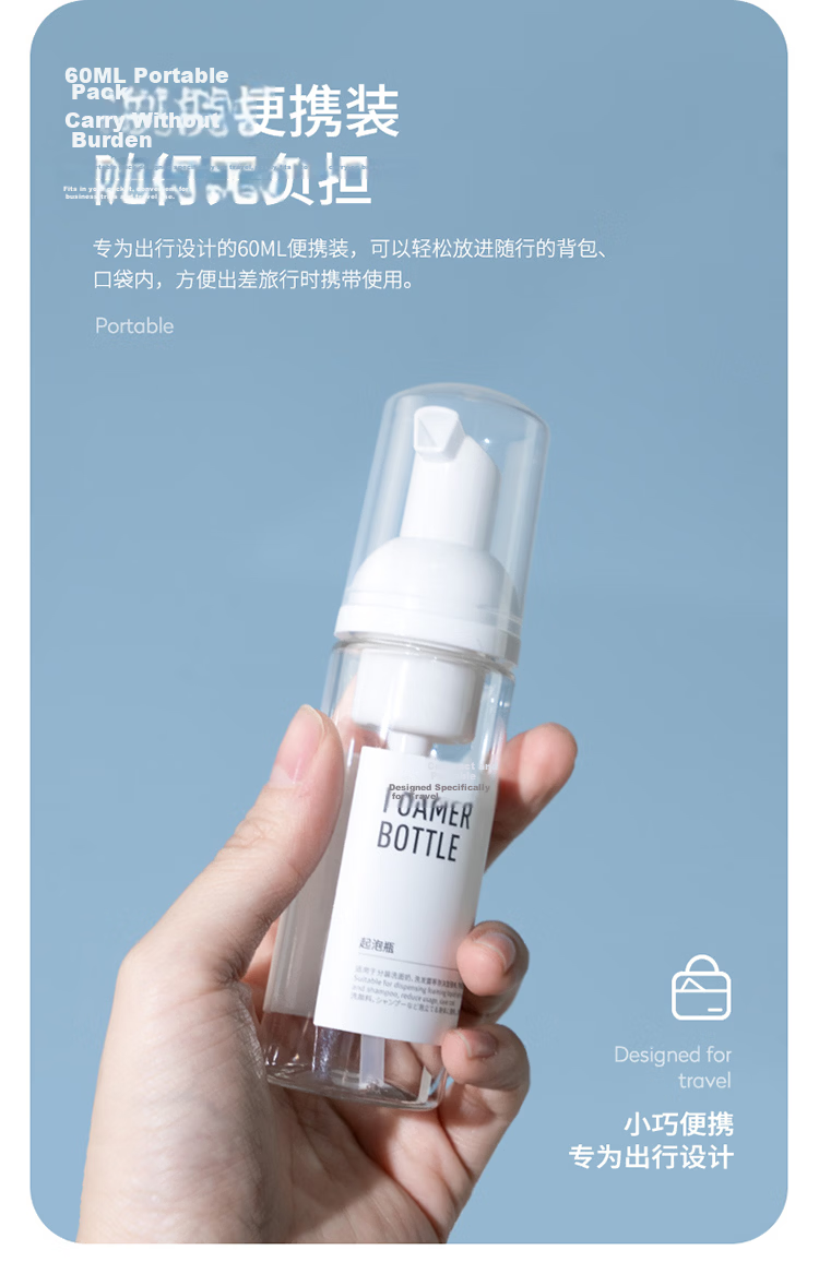 BANANA TRIP Foaming Bottle Liquid Dispenser Foaming Face Wash Soap Dispenser Foaming Pump Bottle 450ml 7