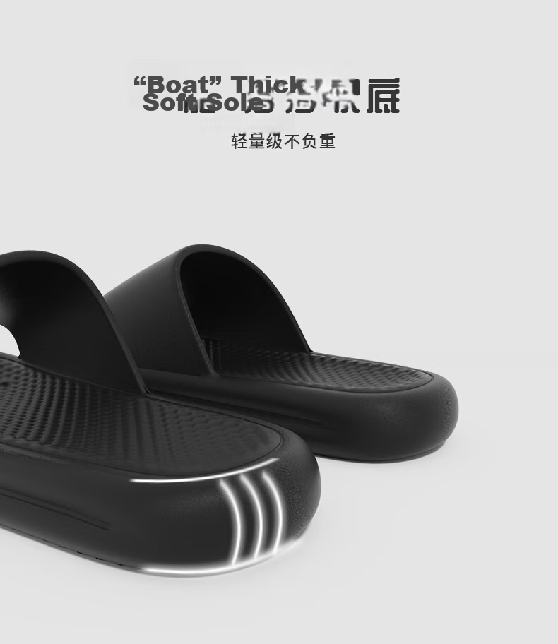 Paul Frank Men's Slippers, Summer Indoor Home Slip-On Sandals, Comfortable Feel, Black, Size 40-41 6