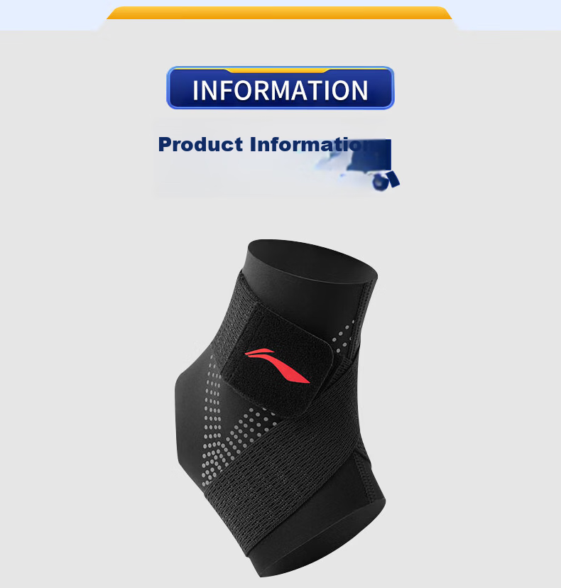 Li-Ning Children's Ankle Brace, Youth Sports Warm Ankle Protector, Foot Ankle Sleeve, Anti-Sprain Protection Gear, Soccer Ankle Strap 28