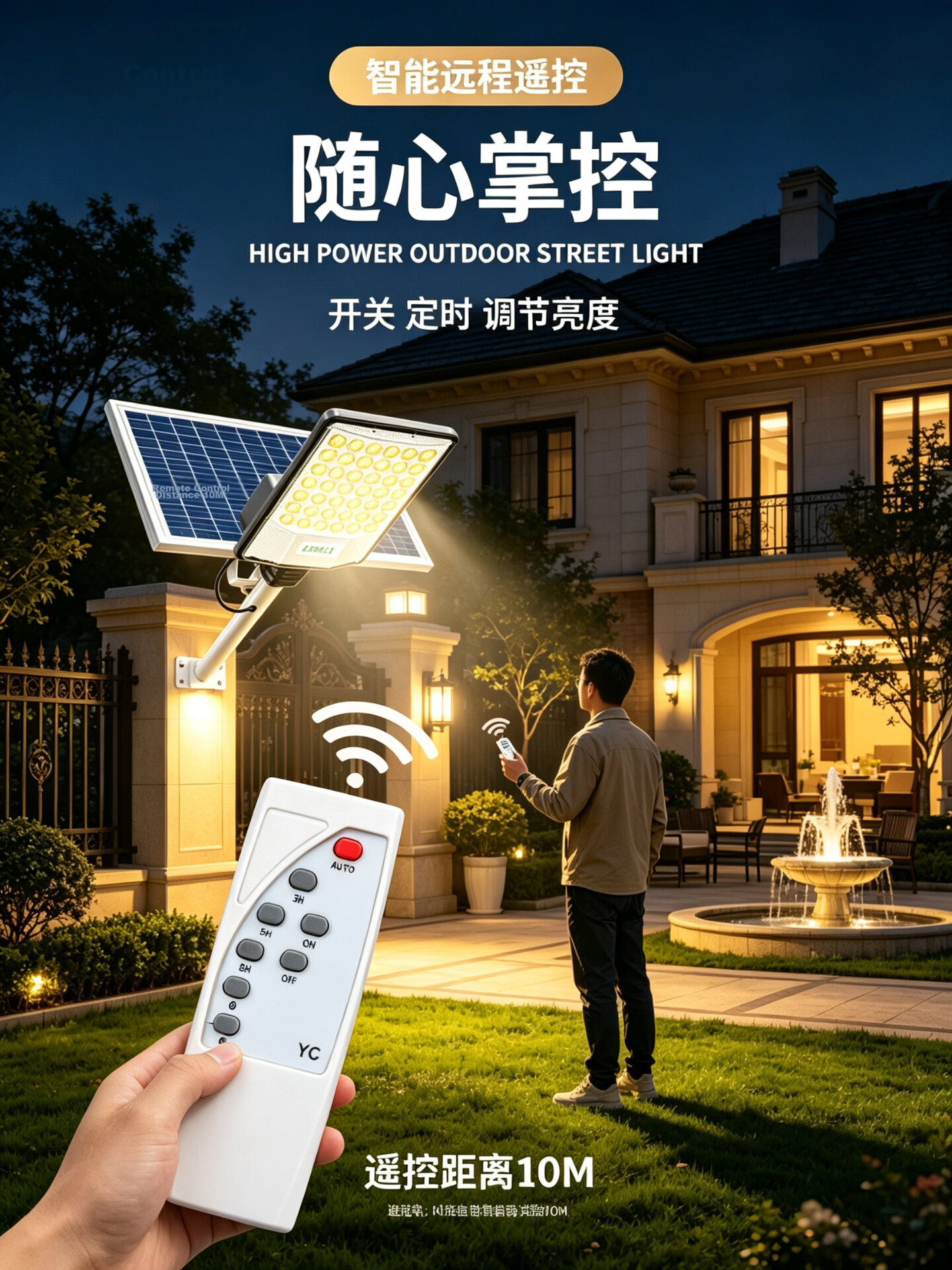 Shufujia Solar Outdoor Lighting Garden Lamp Street Light New Rural Household Waterproof High Power Street Lamp 17