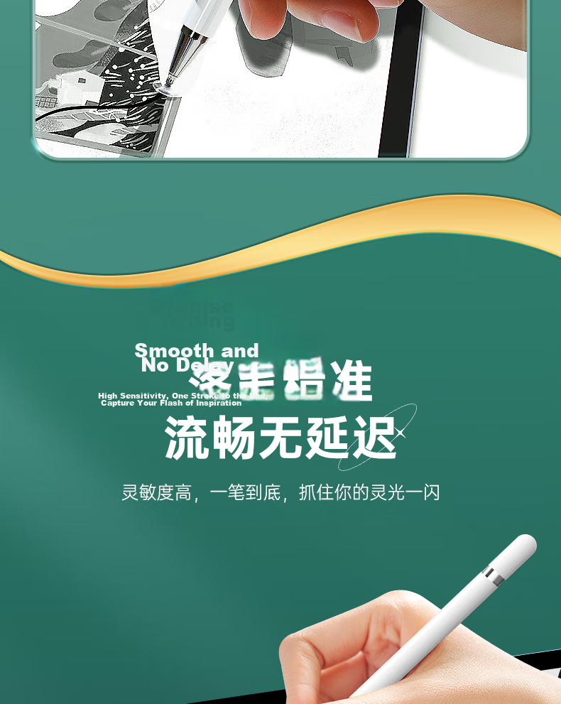 WITGOER Capacitive Stylus for IPad [LED Display] Compatible with Apple Pencil, Touchscreen, 2025 New Models, First And Second Generation, Air7 Mini6 Pro11/10 Magnetic Anti-Slip 9