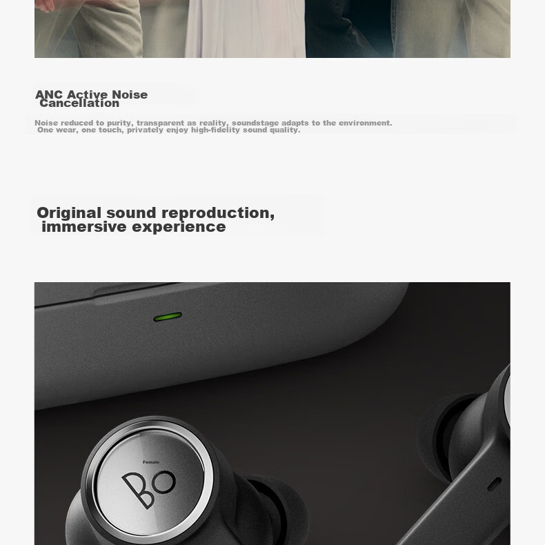 B&O Eleven Flagship Active Noise Cancelling True Wireless Bluetooth Earphones Beoplay EX Upgrade In-Ear Aluminum Color Birthday Gift [Endorsed by Gong Jun] 4