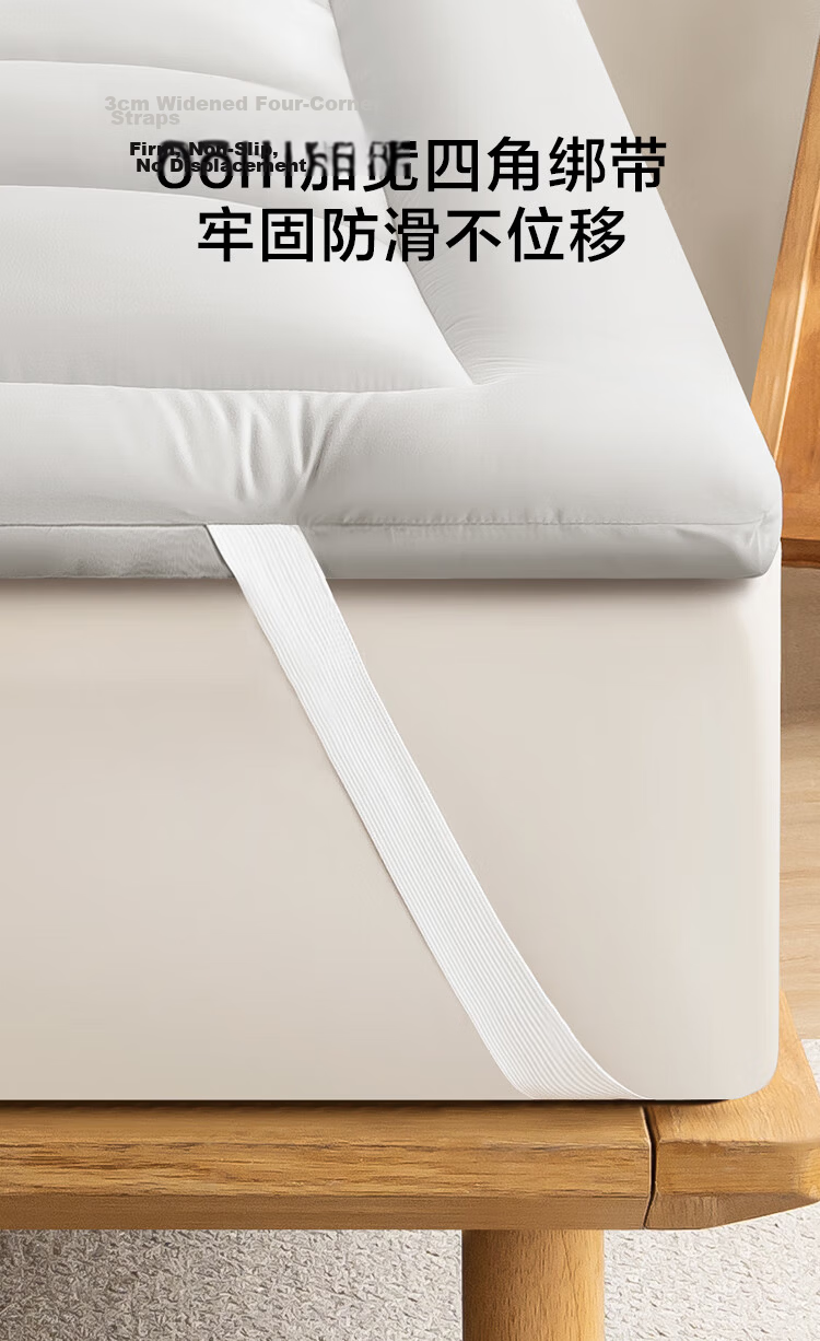 JD Original Antibacterial Cloud-Feel Cotton Mattress, Xinjiang Cotton Mattress Pad, Thickened Foldable Soft Mat for Students All Seasons, 1.5x2m 12