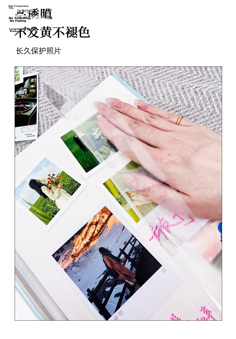 KODAK Photo Album, Laminated Self-Adhesive, 5-Inch 6-Inch 7-Inch 8-Inch Mixed Large Capacity Photo Collection, 18-Inch Family Baby Couple Memory Book, 9891-239 Yellow 2