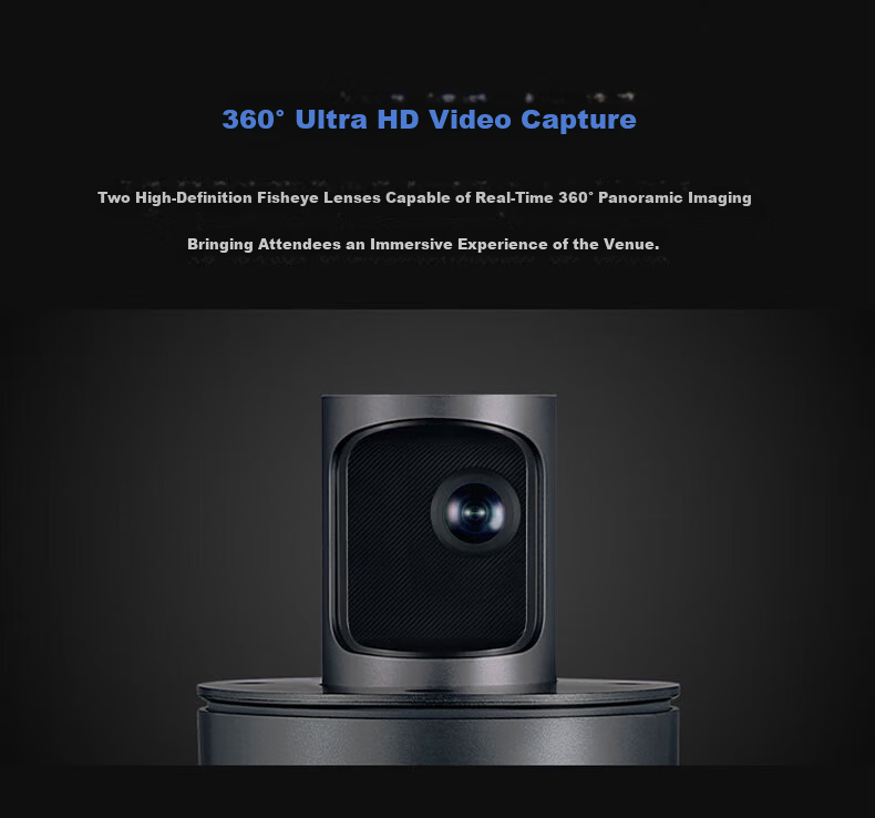 KanDao 360° Panoramic HD Video Conference Camera with Wireless Screen Casting, Amplification, And Microphone Pickup All-In Conference System Omnidirectional Microphone Meeting Solution Meeting Pro 11