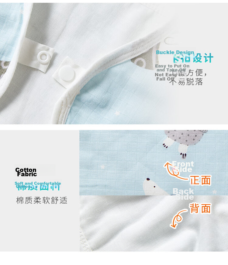 Xiqinbao Baby Burp Cloth, 6-Layer Gauze, Newborn Bib, Baby Cloud Pillow [2-Pack Class A], Blue 13