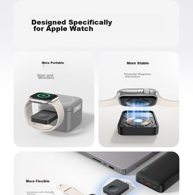 Baseus MagSafe Magnetic Fast Charging 15W Foldable Wireless Charger Compatible with IPhone 17/16/15/14/13/12 Pro Max 3