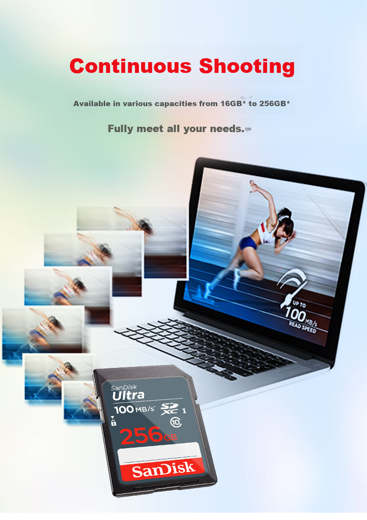 SanDisk 256GB SD Memory Card C10 for Full HD Video Recording, Mirrorless/DSLR Digital Camera Storage Card, Durable And High-Value 5