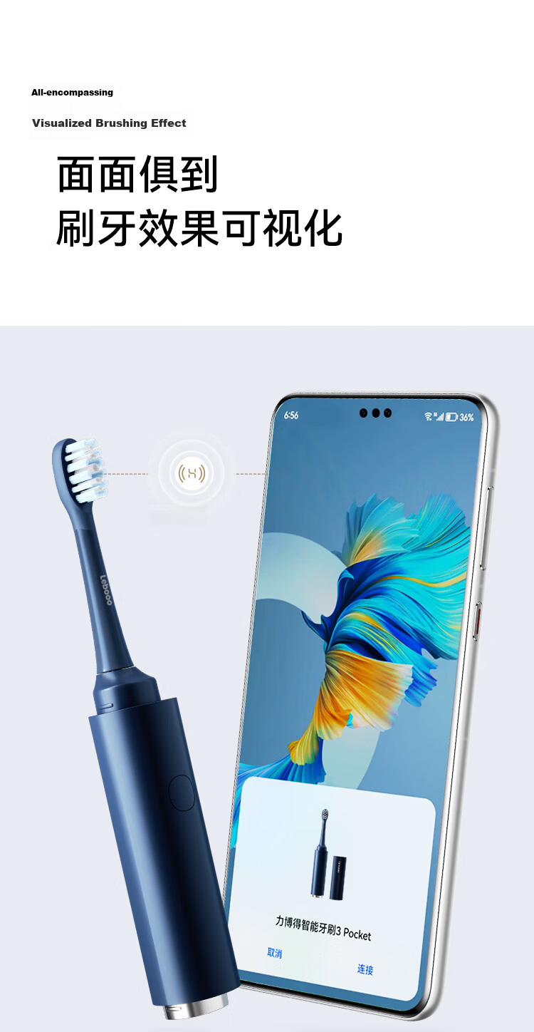 Hongmengzhixuan Li Bobo Smart Toothbrush 3 Pocket Enjoyment Edition, Electric Toothbrush, Portable Travel Toothbrush, Disinfection And Sterilization, Birthday Gift, White 18