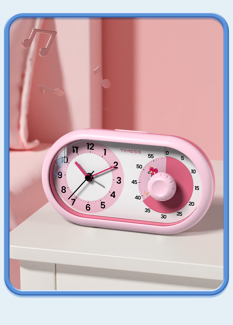 Timess Disney Collaboration Smart Alarm Clock, Student-Specific Rechargeable Electronic Alarm Clock, Powerful Awakening, Visual Timer, Temperature Display, 2026 New Bedside Clock Model 16