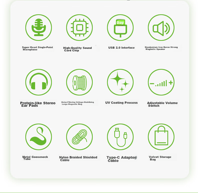 SaLaR E810 English Speaking Exam Headset Over-Ear Middle and High School Oral Test Recording Playback Human-Computer Dialogue Earphones with Microphone USB Type-C Dual Interface Black 2