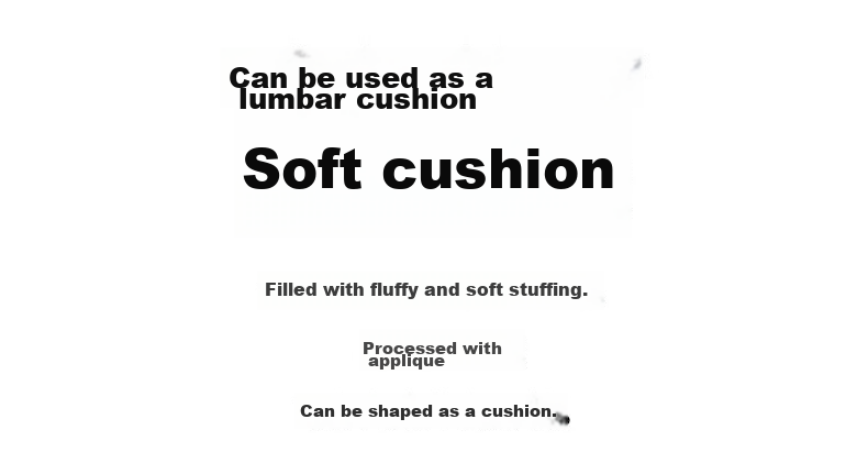 MUJI Soft Lumbar Cushion Pillow for Waist Support Nap Pillow Chair Backrest Teacher's Day Gift Light Beige 2