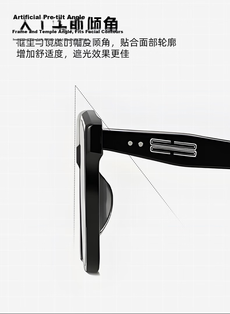 CAPONI High-Definition Polarized GM Sunglasses for Women, UV Protection, Driving Glasses, Anti-Glare, Premium Slimming Effect 15