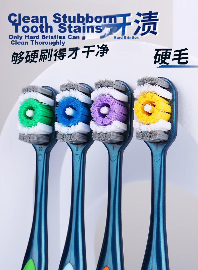 Jianruyun Kids Astronaut Toothbrush Soft Bristles 3-6 Years 4-Pack Individually Wrapped Ultra-Fine Boys Girls 6-12 Years Tooth Replacement Period 1