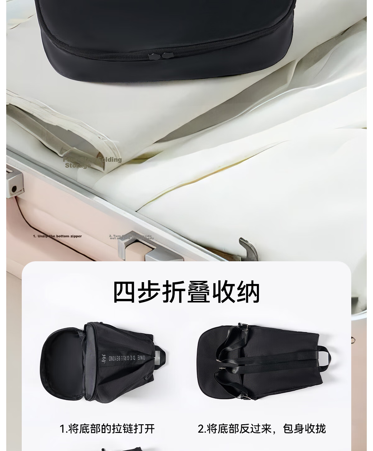 361° Dry Wet Separation Swimming Bag Waterproof Bag Men and Women Sports Drawstring Fitness Portable Double Shoulder Backpack Storage Bag 13
