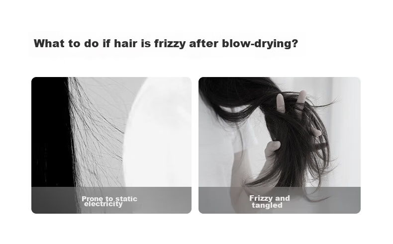 Midea High-Speed Hair Dryer 3.9 Billion Plasma Hair Care Electric Hair Dryer High Power Quick Dry Home Use Negative Ion Hair Dryer FG208 Silver Holiday Gift 7