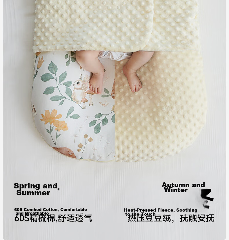 Taoqibaby Infant Pillow, Newborn Growth Pillow for Ages 1-3, Baby Ice Silk Pillow, Summer Breathable Cloud-Shaped Pillow Core 23