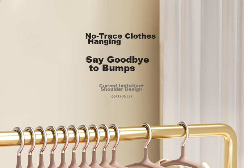 Siwangongli Clothes Hanger, Home Use, Non-Slip, Anti-Shoulder Angle, Thickened And Reinforced, for Hanging Large Clothes 5