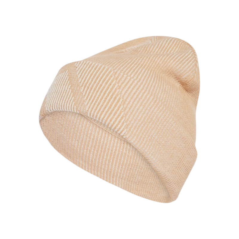 Adidas Men's And Women's Training Series, TWO TONE BEANIE Knitted Hat, JY3166, Warm Sand Color, OSFM
