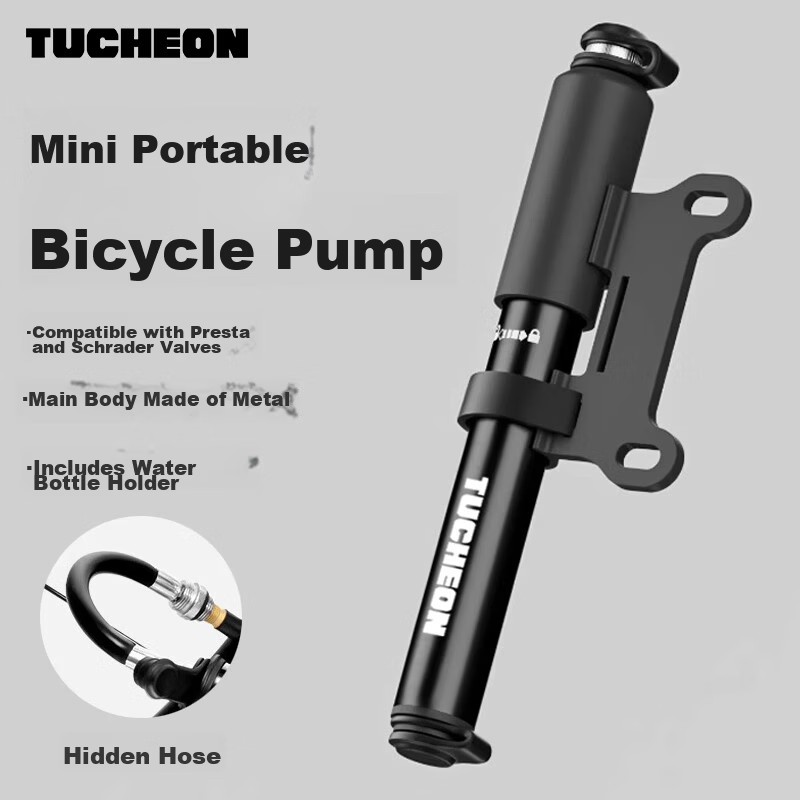 Ousen Portable Mini Bicycle Pump Road Mountain Bike Emergency Cycling Inflator Pump
