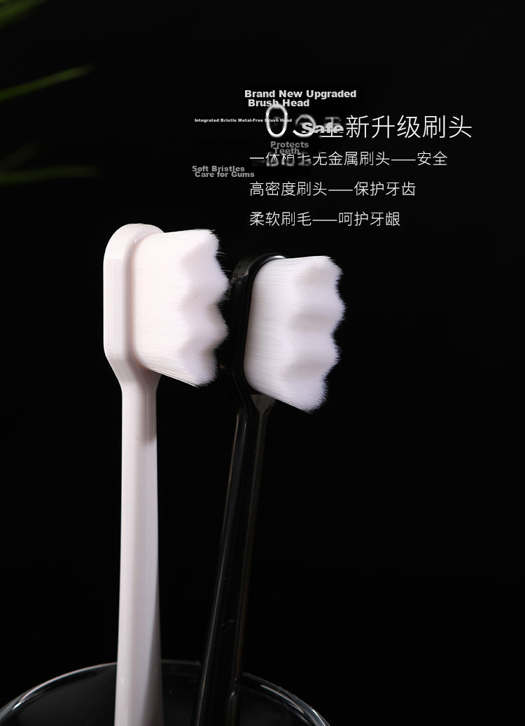 Moemi Japanese Couple's Two Soft Bristle Toothbrushes, Adult Japanese Toothbrushes for Couples, Home Use Toothbrushes for Sensitive Gums, Domestic Product 6