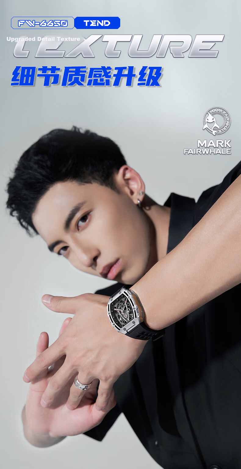 MARK FAIRWHALE Storm Watch for Men, 2026 New Automatic Mechanical Watch, Top Ten Famous Watches, Qixi Valentine's Day Gift for Boyfriend 3