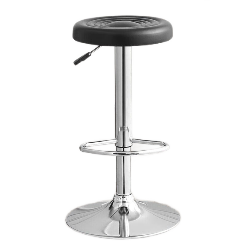 Yiman Bar Stool, Office And Home Use, Height Adjustable, Swivel, High Footstool, Round Base, Tall Model
