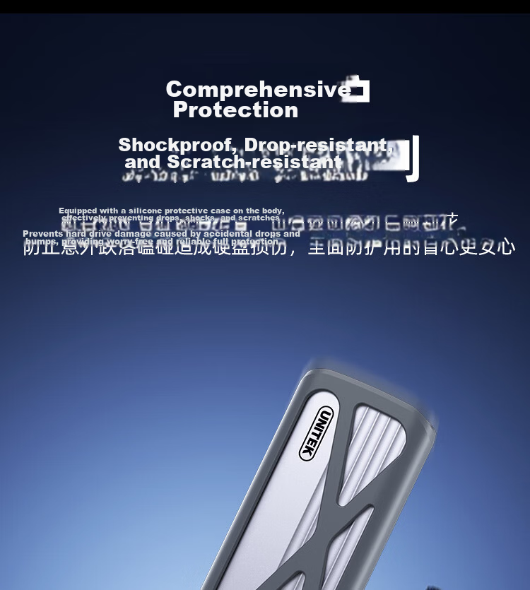 Superior M.2 NVMe SSD Enclosure Type-C 3.2 External Hard Drive Case for Laptop Tablet Mobile Phone SSD Reader 7