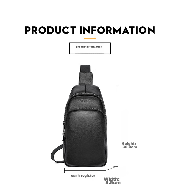 Goldlion Chest Bag, Multifunctional Men's Bag, Simple Crossbody Bag, Waist Pack, Travel Shoulder Bag, Small Backpack, Birthday Gift 16