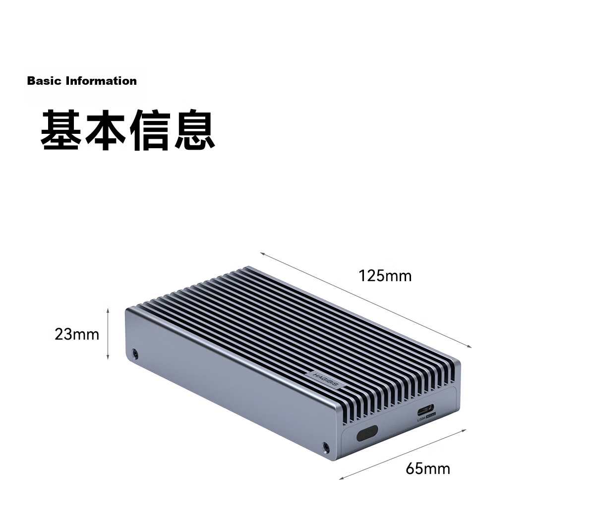 Hagibis USB4 Hard Drive Enclosure Compatible with Macmini M4, SSD Expansion up to 40Gbps, Compatible with Thunderbolt 5, External M2 Mobile NVMe Hard Drive Enclosure Base Stand 27