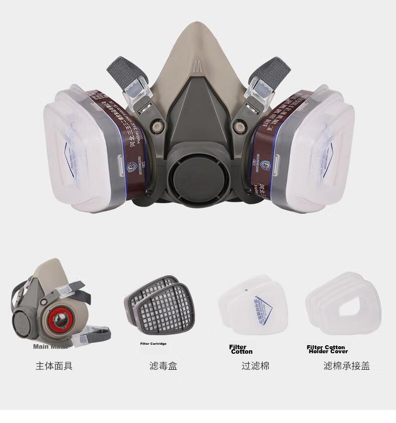 Songgong Dust Mask, Industrial Dust Paint Spray Mask, Life Sand Dust Mask Filter, Dust Mask, Activated Carbon Filter Cotton 20 Pieces 8