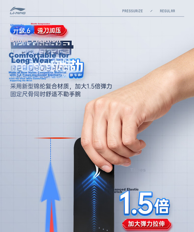 LI-NING Wrist Support TFCC Tendonitis Fitness Wrist Brace Sports Injury Stabilizer Badminton Bench Press Compression Sleeve 13