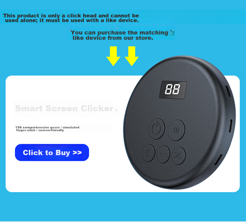 Masentek B02 Thumbs-Up Clicker, Automatic Mobile Screen Clicker, Single-Ticket Purchase, Red Packet, Heart Touch Screen Popular Douyin Live Streaming Hack, Physical Version Tablet PUBG 4