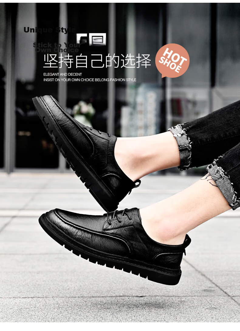 MULINSEN Men's Business Casual Shoes, Soft Sole Work Formal Shoes, Men's Shoes, Size 40, Black, 99136 4