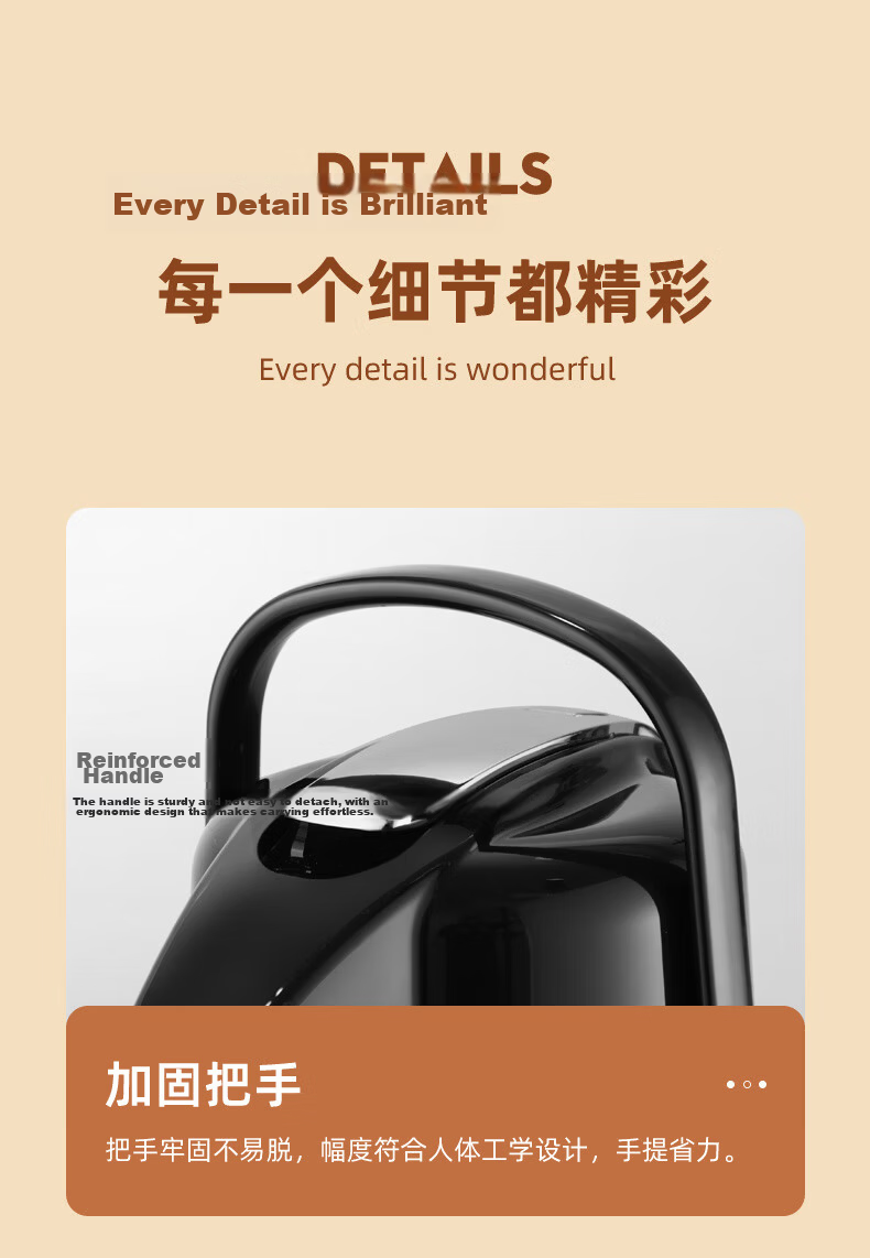 Fuguang Pressure Cooker Thermos, 2.2L Large Capacity Insulated Bottle, Pressure Pot for Home Use, Hot Water Bottle with Glass Inner Liner 13