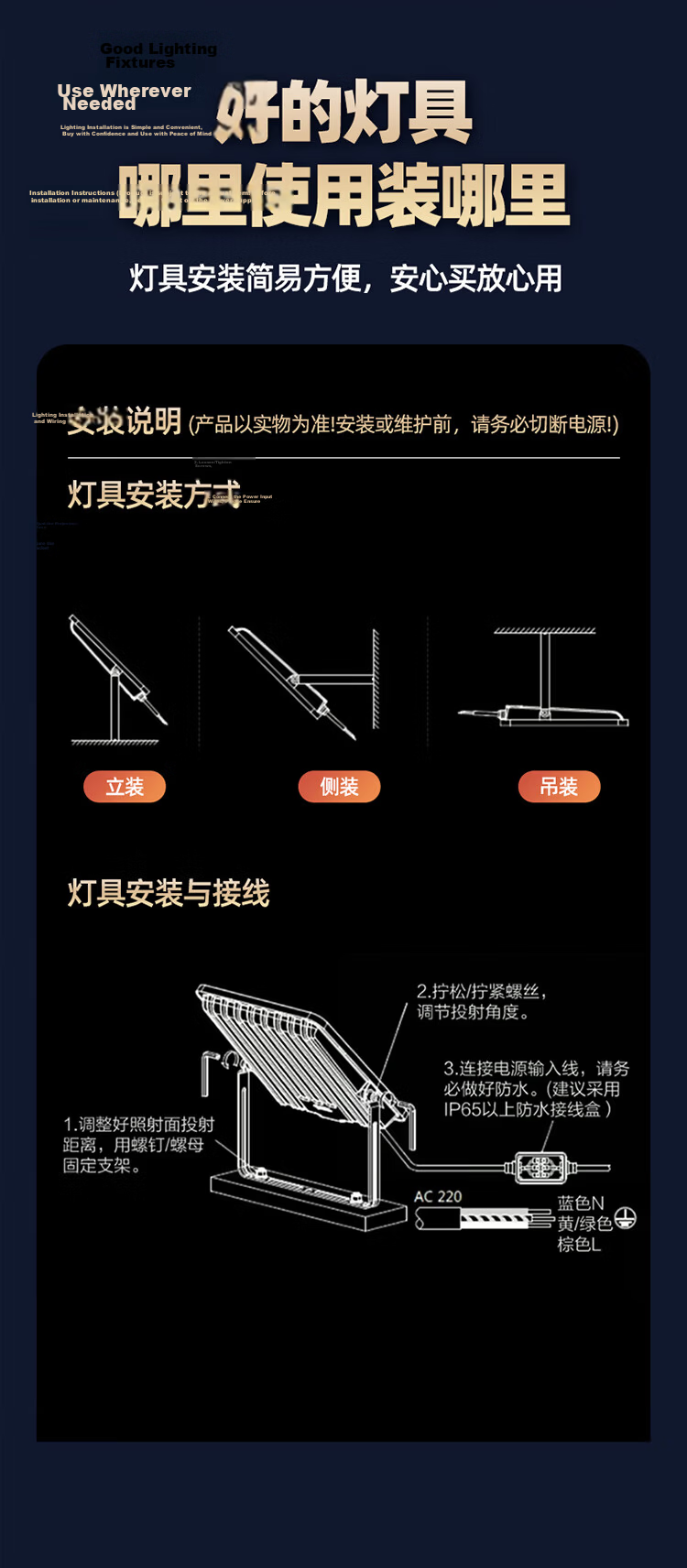 Heart Lock LED Floodlight Outdoor Lighting Waterproof Garden Light Ultra-Bright High-Power Construction Site Factory Spotlight Room Searchlight 16