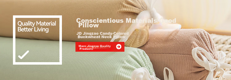 JD Original Cervical Pillow for Wealthy Neck, Deep Buckwheat Hull Filling, Soothing Cervical Traction Cylindrical Pillow, Olive Gree 1