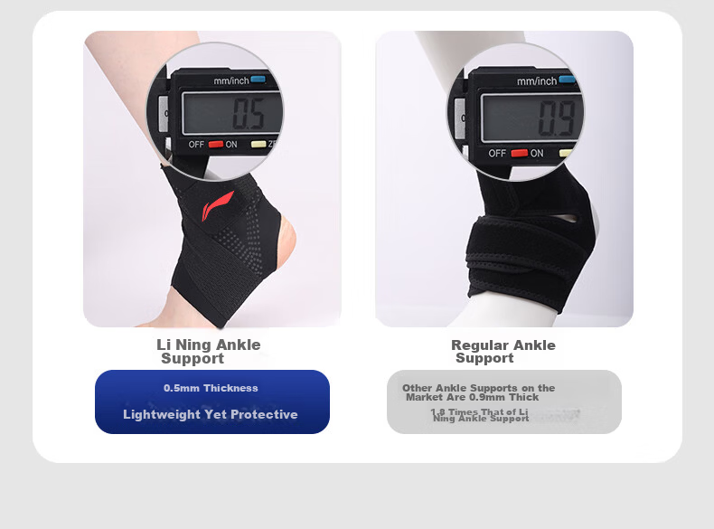 Li-Ning Children's Ankle Brace, Youth Sports Warm Ankle Protector, Foot Ankle Sleeve, Anti-Sprain Protection Gear, Soccer Ankle Strap 14